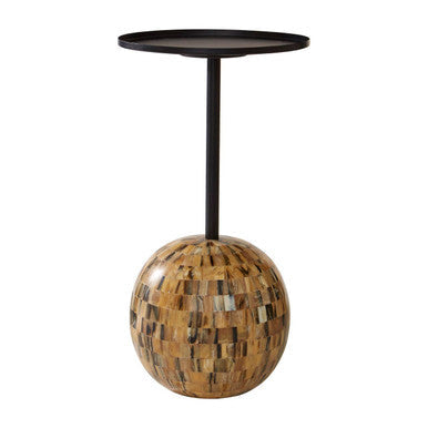 Rova Round Top Side Table with Sphere Mosaic Base
