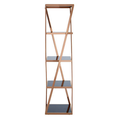 Ackley 5 Tier Rose Gold Shelf Unit