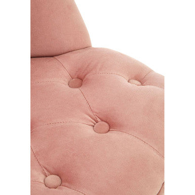 Estelle Pink Velvet Kids Chair