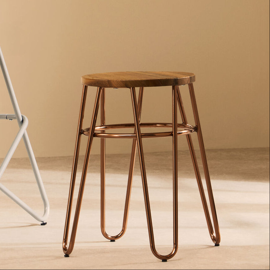 Rose Gold Hairpin Stool | District