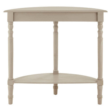 Heritage Half Moon Grey Putty Console Table