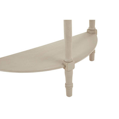 Heritage Half Moon Grey Putty Console Table