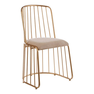 Lexi Chair With White Linen Seat