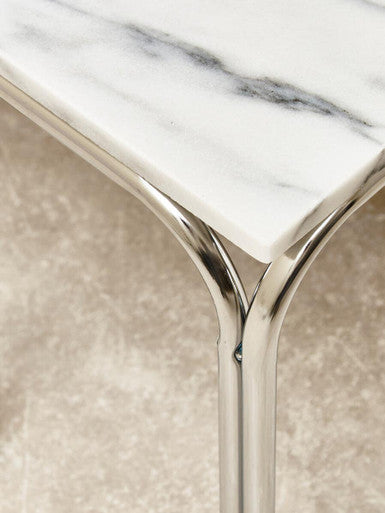 Fulton Marble Nest Of 3 Tables With Chrome Base
