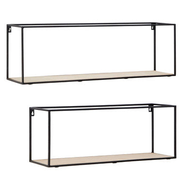 Brixton Set of 2 Cuboid Wall Shelf