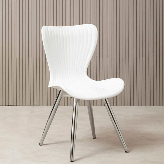 White  Textured Dining Chair | Stockholm