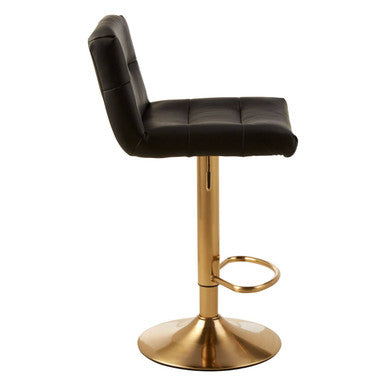 Baina Black Seat Bar Stool