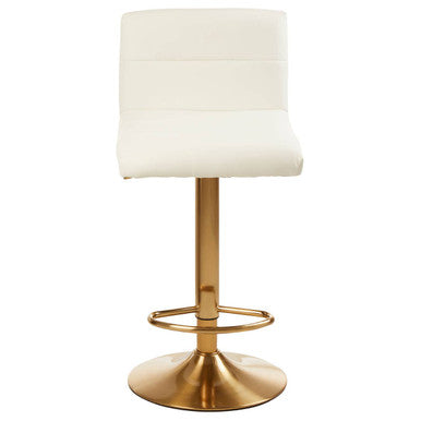 Baina White Seat Bar Stool