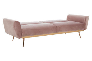 Pink Velvet Sofa Bed, Hatton