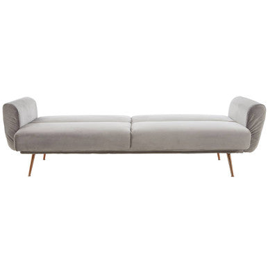 Grey Velvet Sofa Bed, Hatton