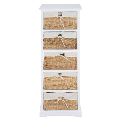 Ashby 5 Seagrass Drawer Chest