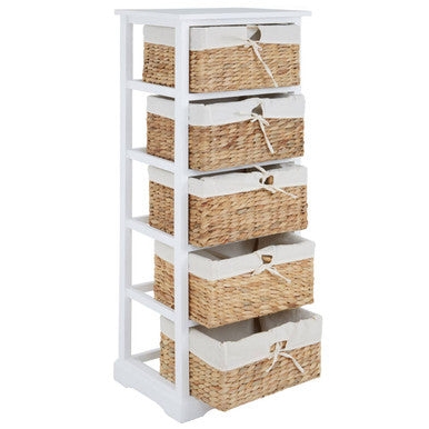 Ashby 5 Seagrass Drawer Chest