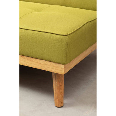 3 Seater Green Sofa Bed, Stockholm