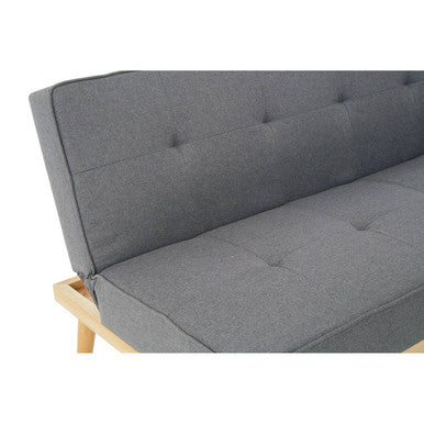 Stockholm Grey Linen 3 Seater Sofa Bed