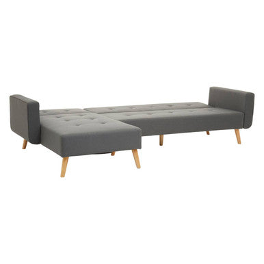 Grey Linen Corner Sofas Bed, Hansa Hagen