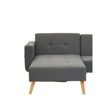 Grey Linen Corner Sofas Bed, Hansa Hagen