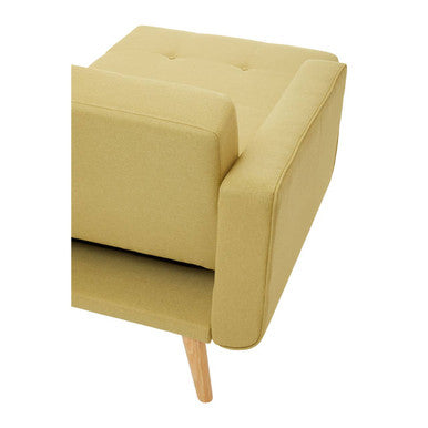 Olive Linen Corner Sofas Bed, Hansa Hagen