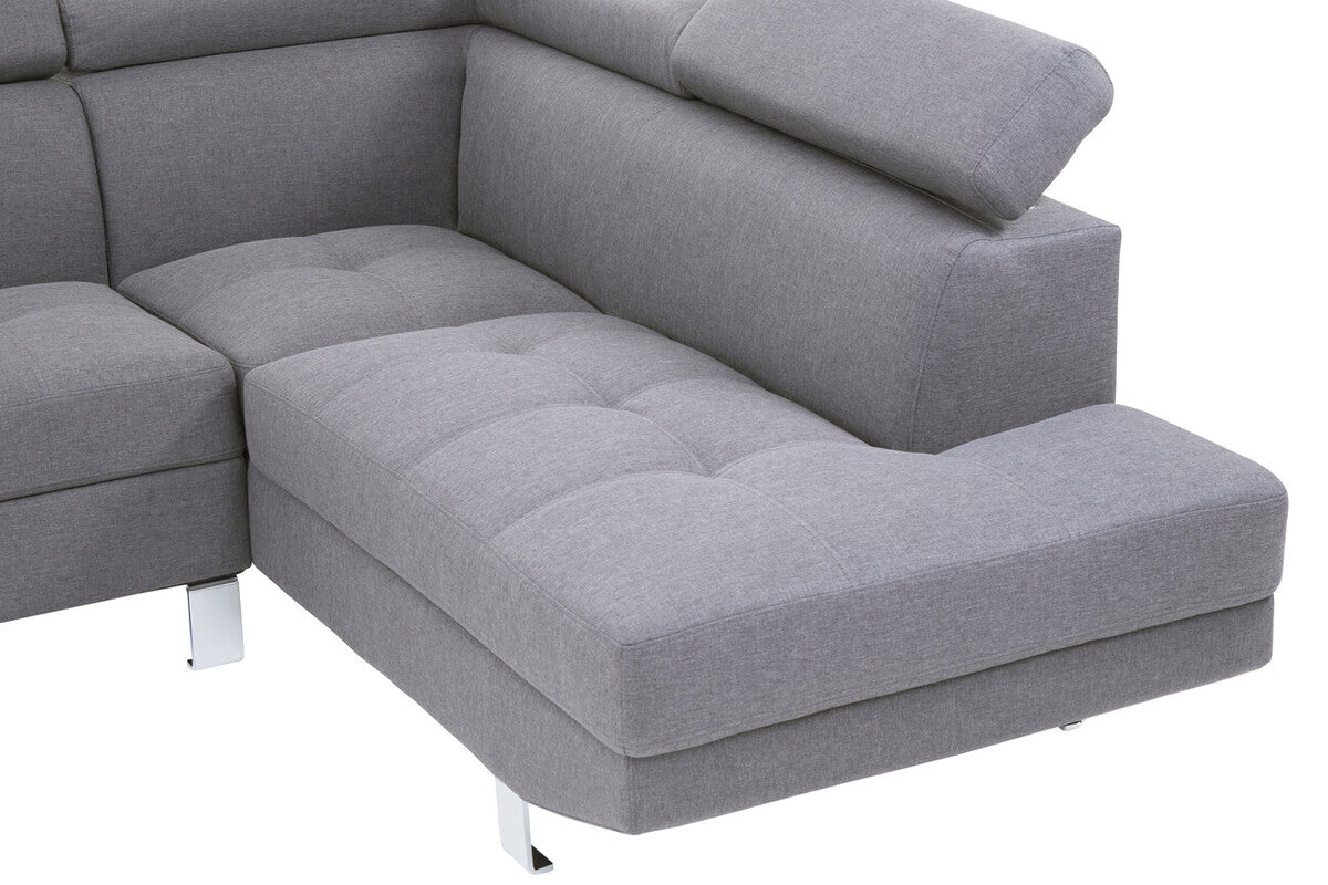 Grey Linen Corner Sofas, Hanover