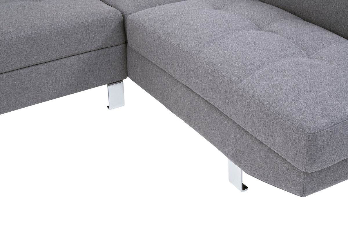 Grey Linen Corner Sofas, Hanover