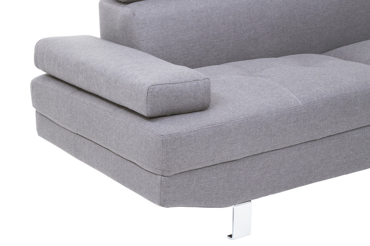 Grey Linen Corner Sofas, Hanover