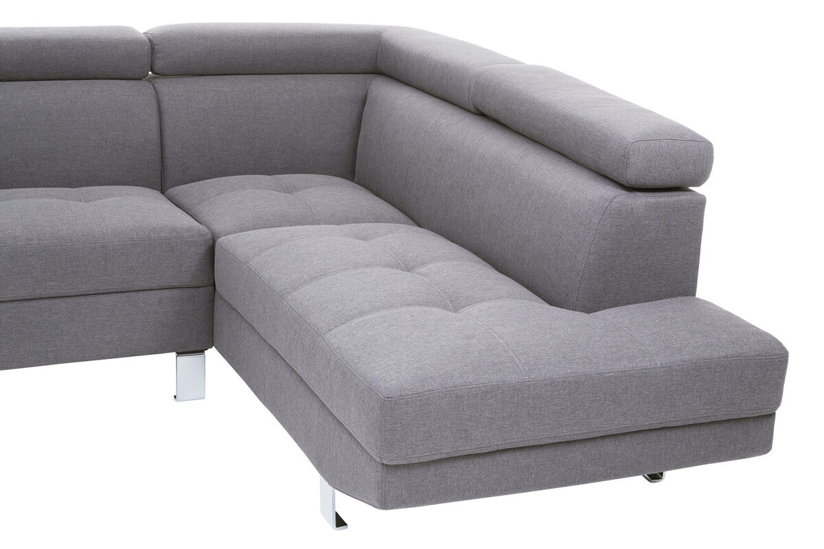 Grey Linen Corner Sofas, Hanover