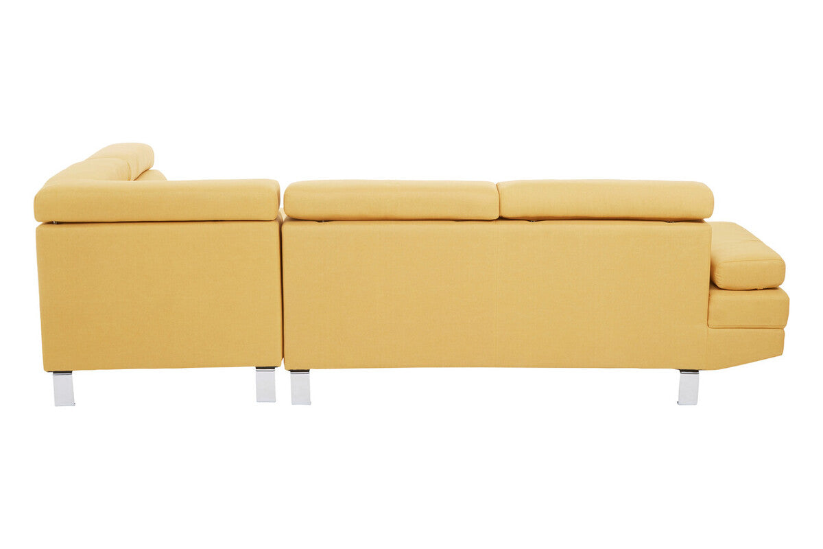 Ochre Linen Corner Sofas, Hanover