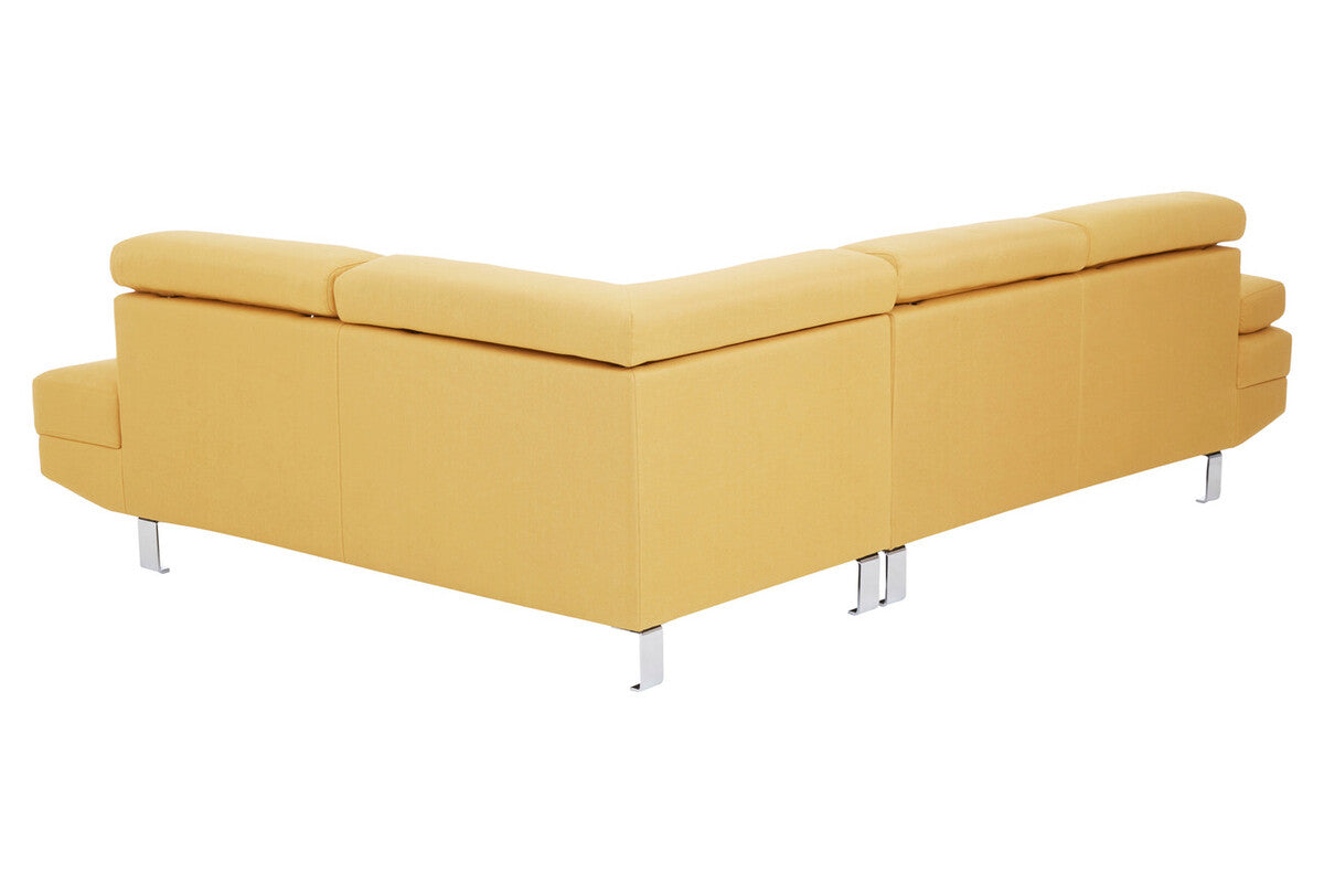 Ochre Linen Corner Sofas, Hanover