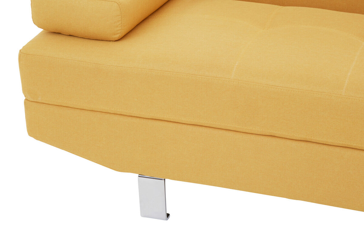 Ochre Linen Corner Sofas, Hanover