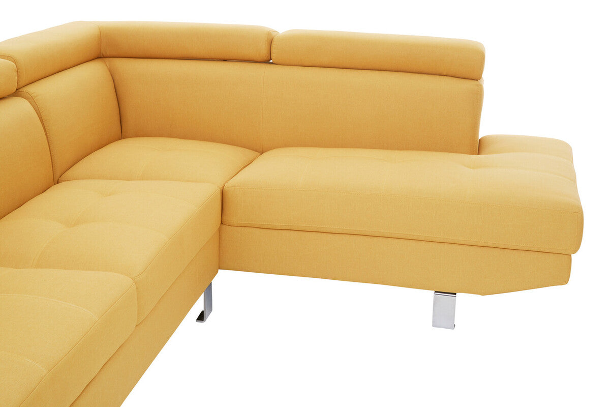 Ochre Linen Corner Sofas, Hanover