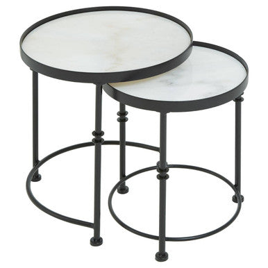 Arcana Set of 2 Round Side Tables