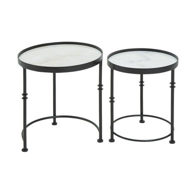 Arcana Set of 2 Round Side Tables