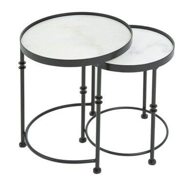 Arcana Set of 2 Round Side Tables