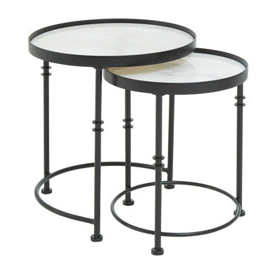 Arcana Set of 2 Round Side Tables