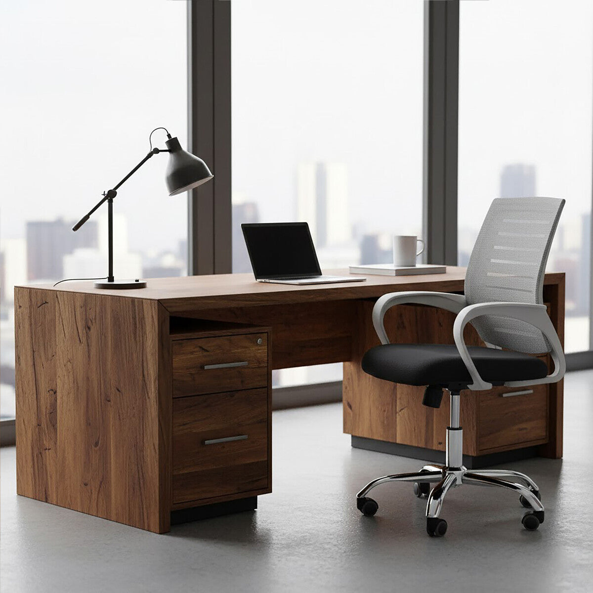 Fredrick Grey Home Office Chair