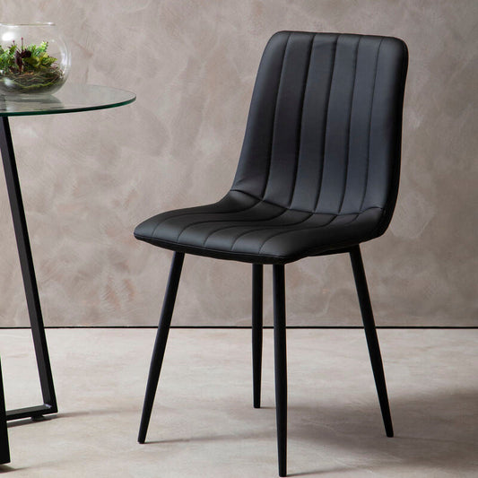 Tiana Set Of 4 Black Dining Chairs