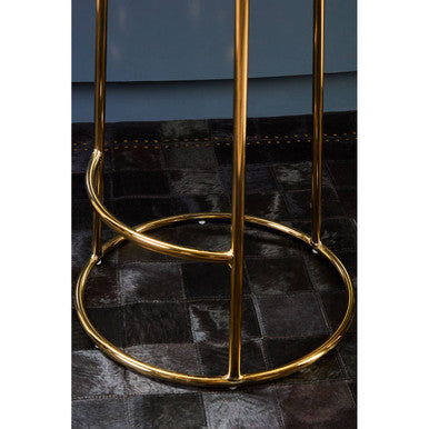 Manhattan Black Velvet Bar Stool