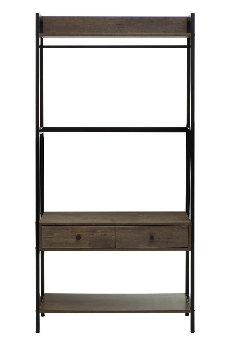 Bradbury Dark Oak Effect Open Wardrobe