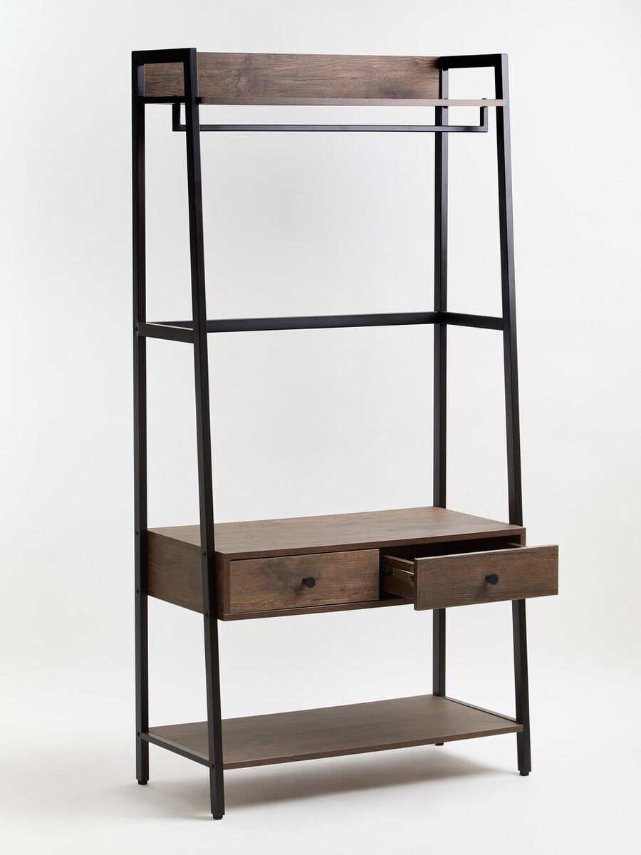 Bradbury Dark Oak Effect Open Wardrobe