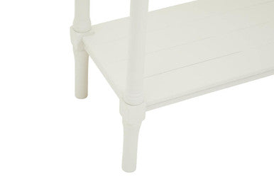 Heritage White Wooden 4 Drawer Console Table