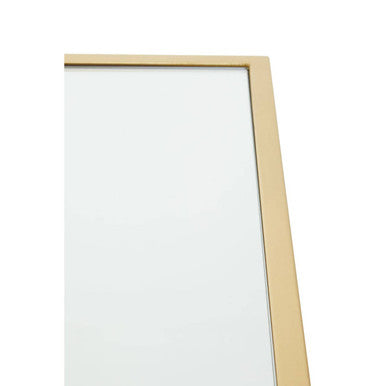 Farran Gold Finish Side Table with Mirrored Top
