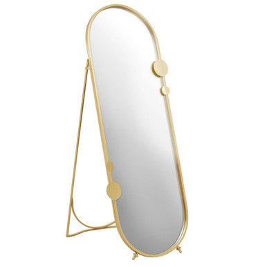 Farran Gold Finish Floor Mirror