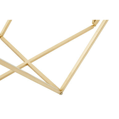 Farran Gold Finish Mirrored Top Console Table