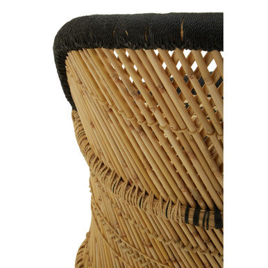 Rowan Natural And Black Chair And Stool