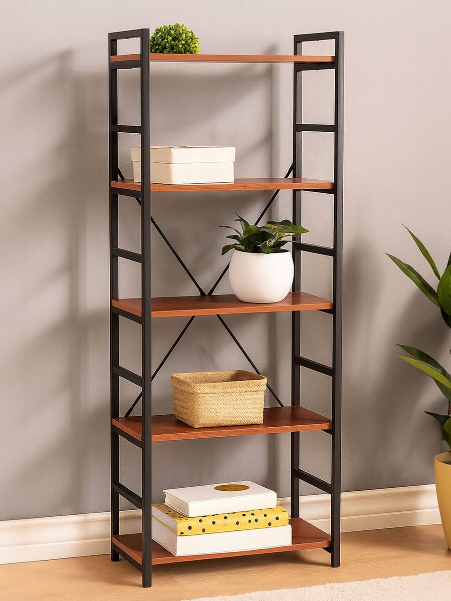 Laxton 5 Tier Red Pomelo Shelf Unit