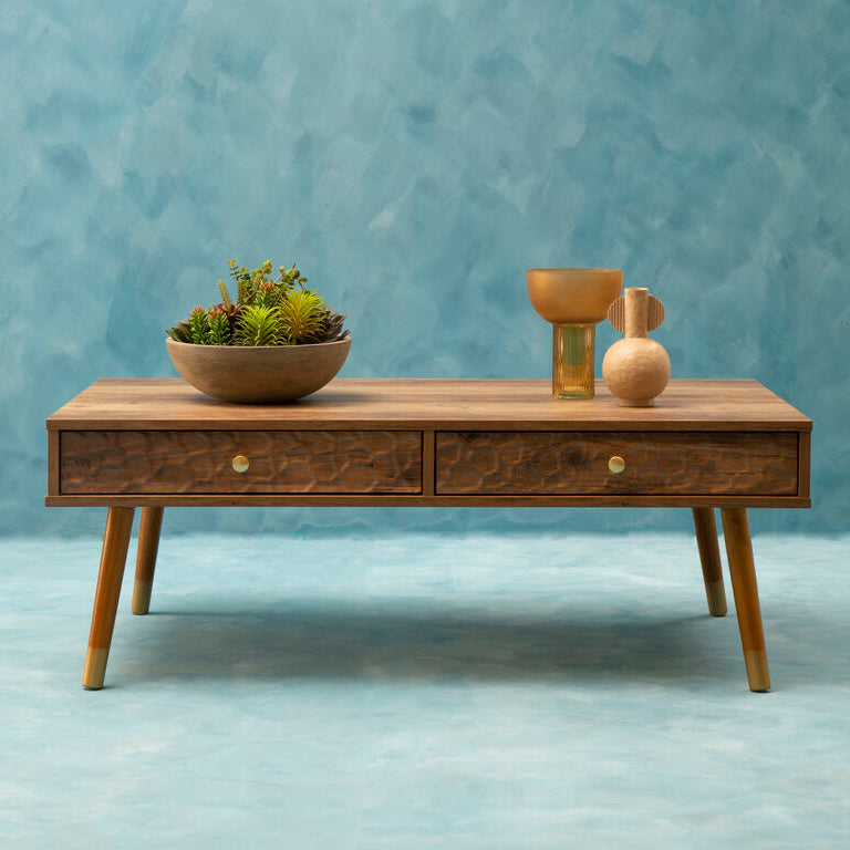 Frida Wood Effect 2 Drawer Coffee Table
