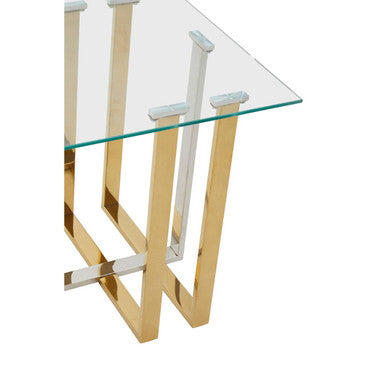 Alvea Silver and Gold Side Table