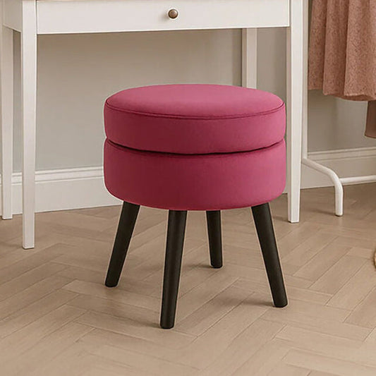 Loretta Wine Velvet Stool