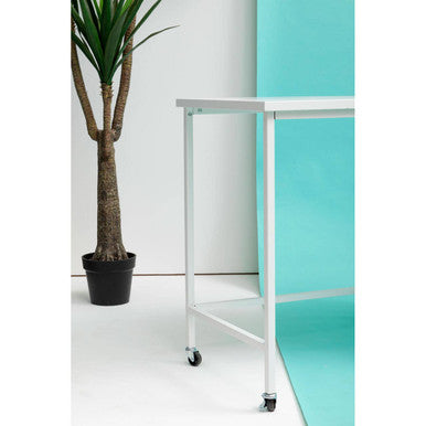 Academy Three Drawer White Desk