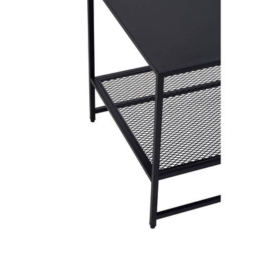 Acero Black Metal Square Side Table