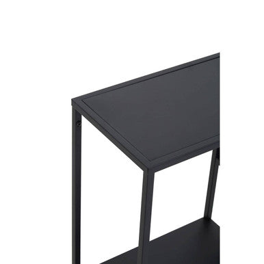 Acero Black Metal Three Tier Shelf Unit